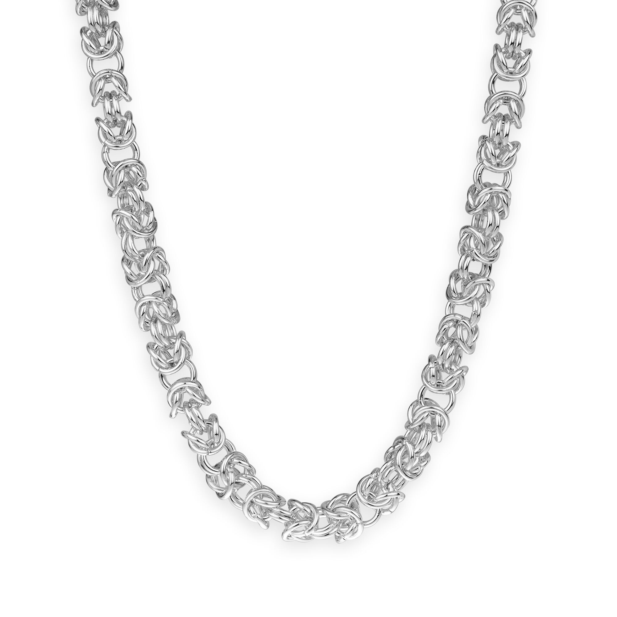 Collier Fantaisie Vintage En Acier - Bijou Occasion Bon état - Sans Marque