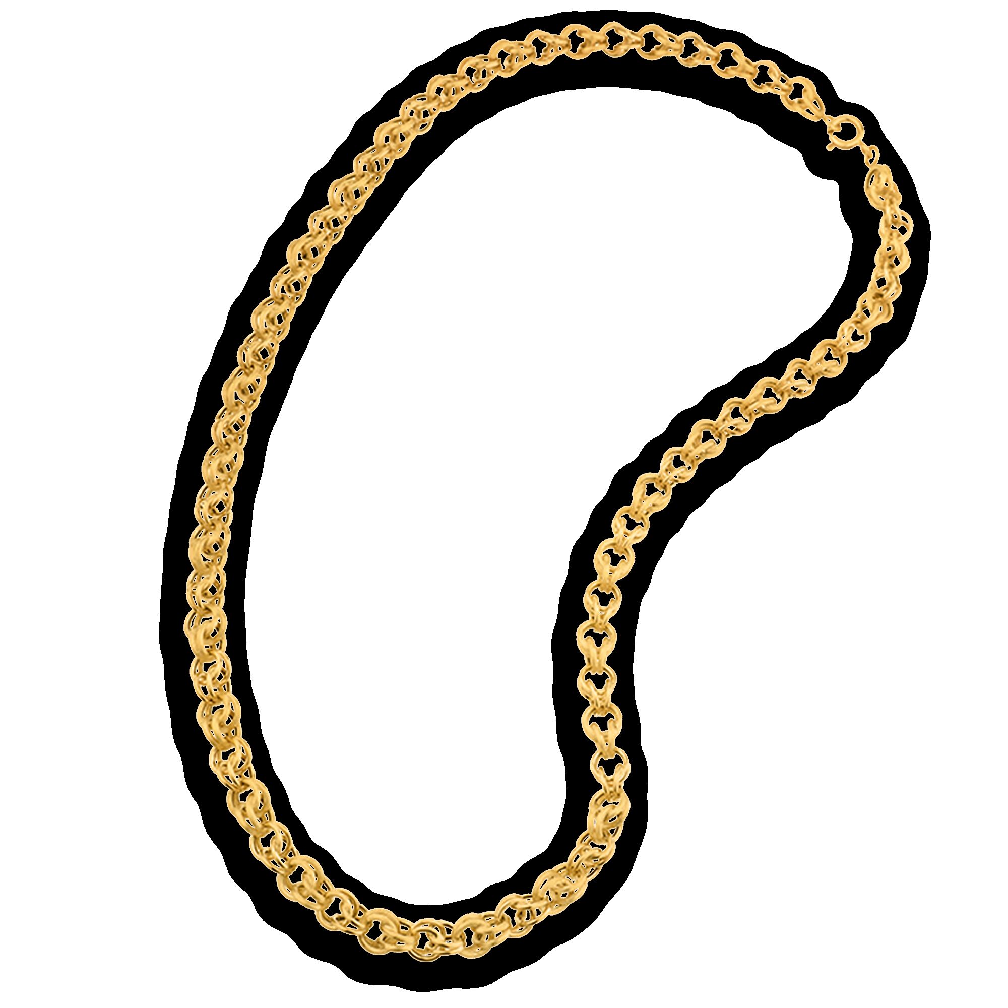 COLLIER GROS SIROP LINEAIRE 6 MM 45CM