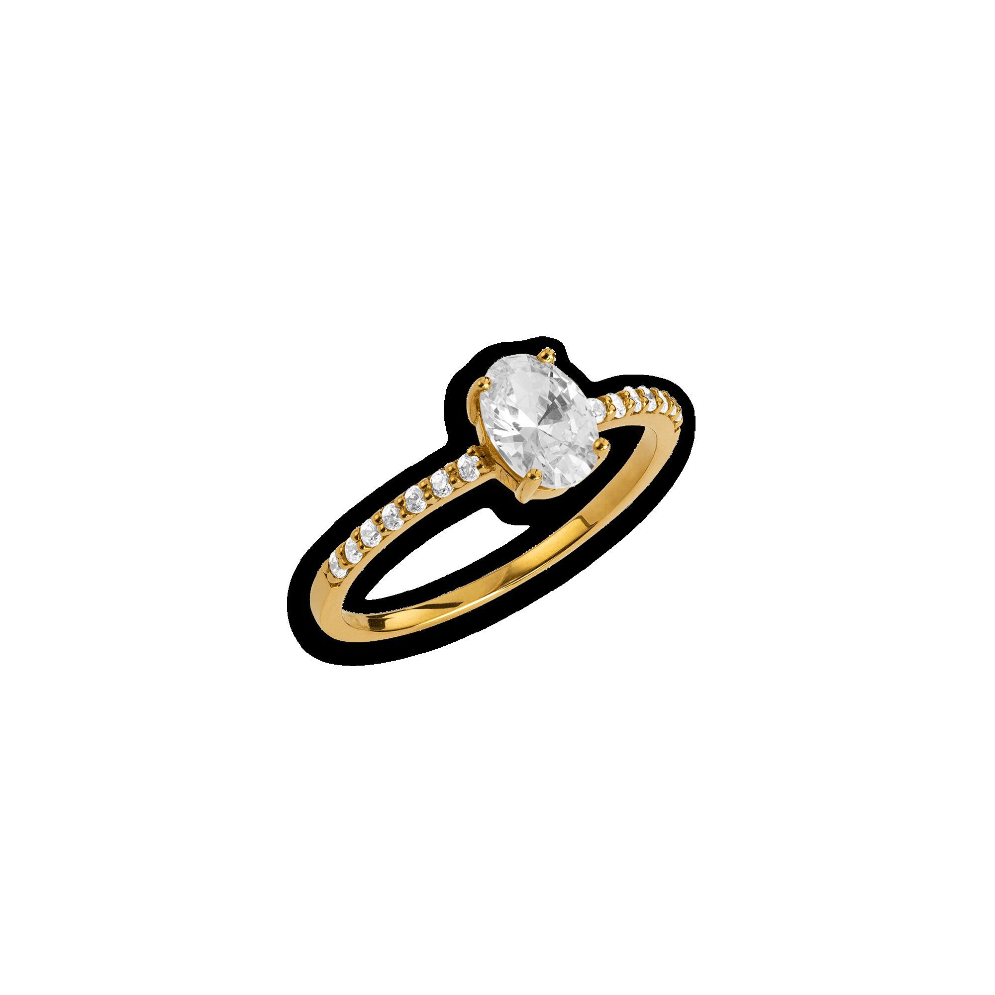 Bague En Zirconium Violet Ovale – Bague De Mariage Ou Cadeau Anniversaire, Style élégant Et Abordable, Pour Femme - 6