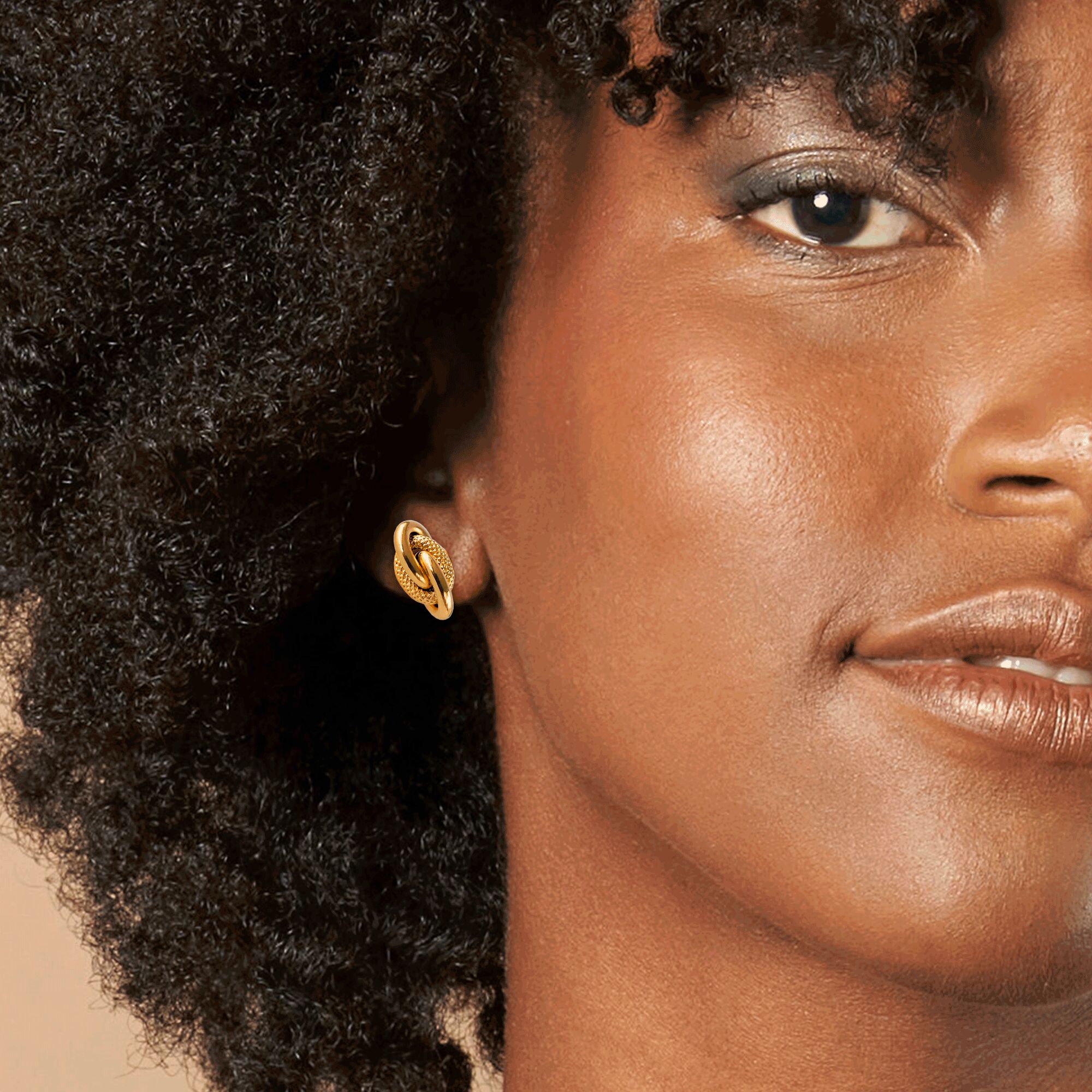 Boucles D'oreilles Pendantes "Noeud Antillais" En Plaqué Or 18 Carats - Marque Petugons - Neuf Avec étiquettes