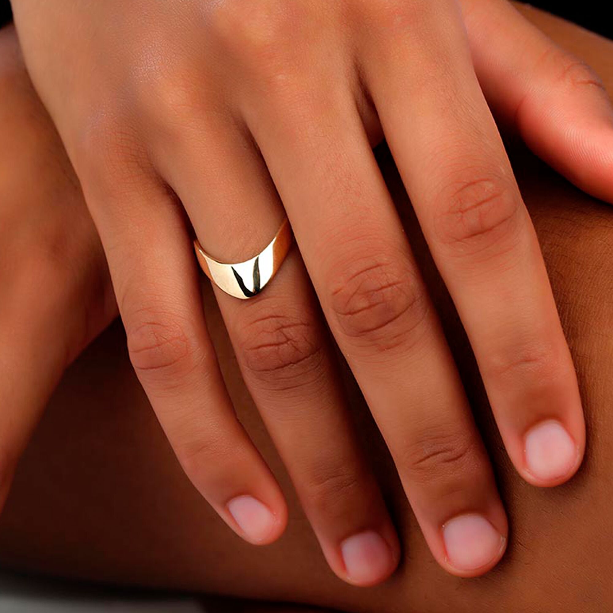 Bague Plaqué Or Alliance Africaine 56 Créolissime