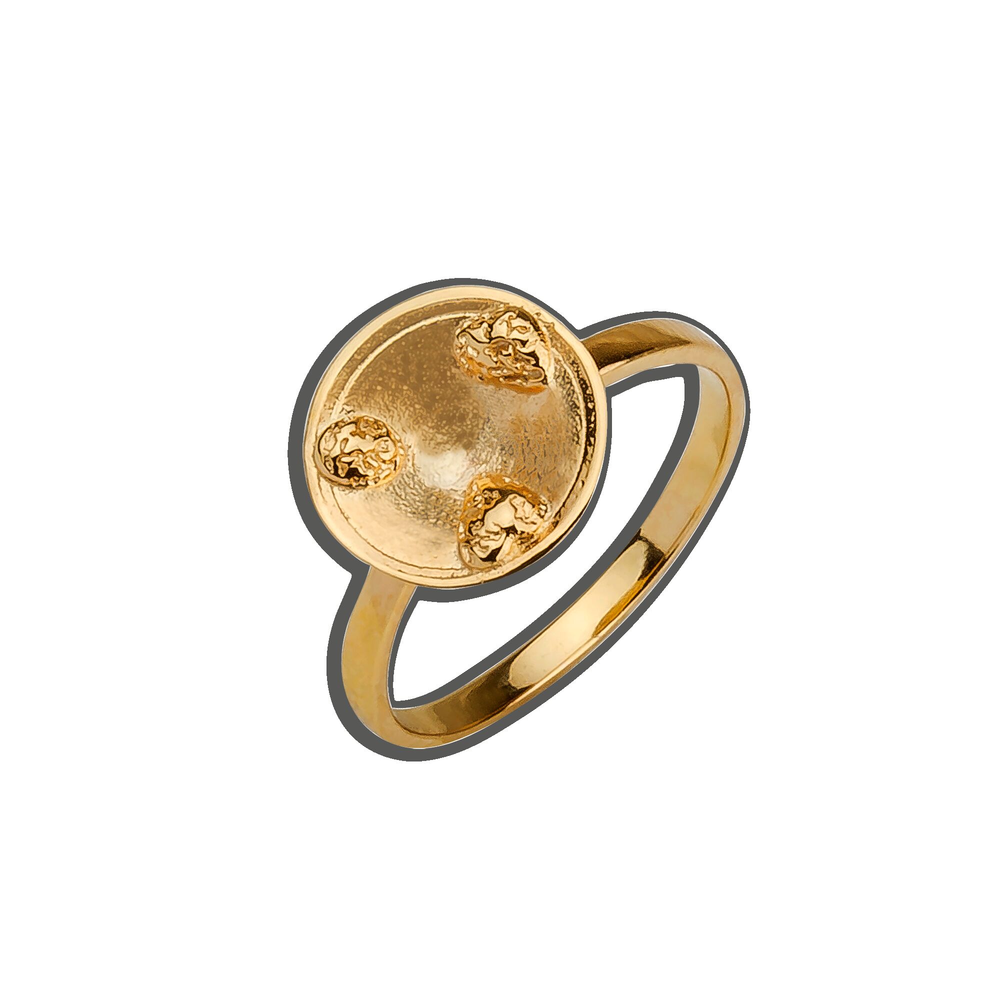 Bague Plaqué Or Batée 60 | Créolissime