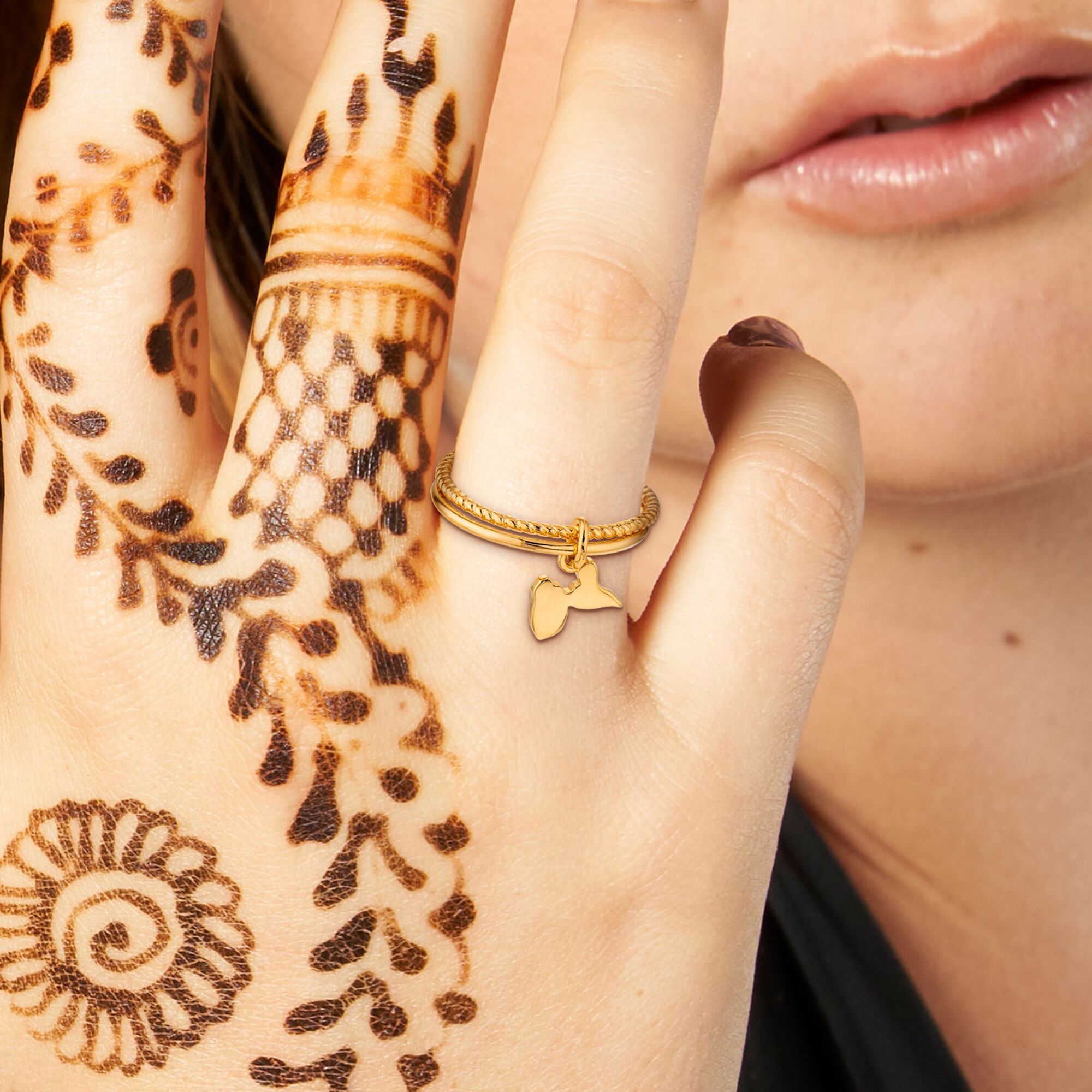 Bague Chevalière Guadeloupe Plaqué Or 18K Avec Carte Pays - Taille 62 - Marque Dolly-Bijoux - Neuf étiqueté