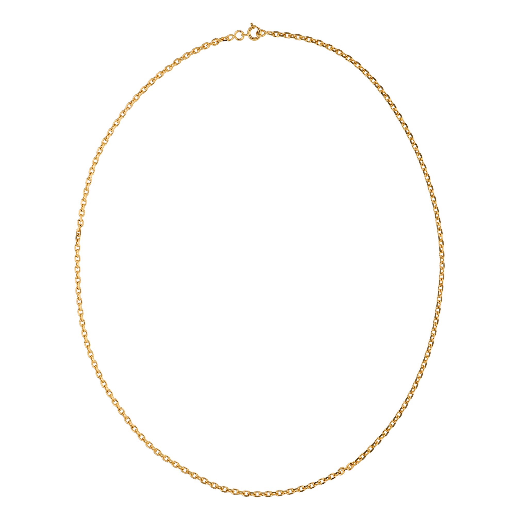 Collier Chaîne Plaqué Or Maille Forçat Limé 2.6mm 55cm