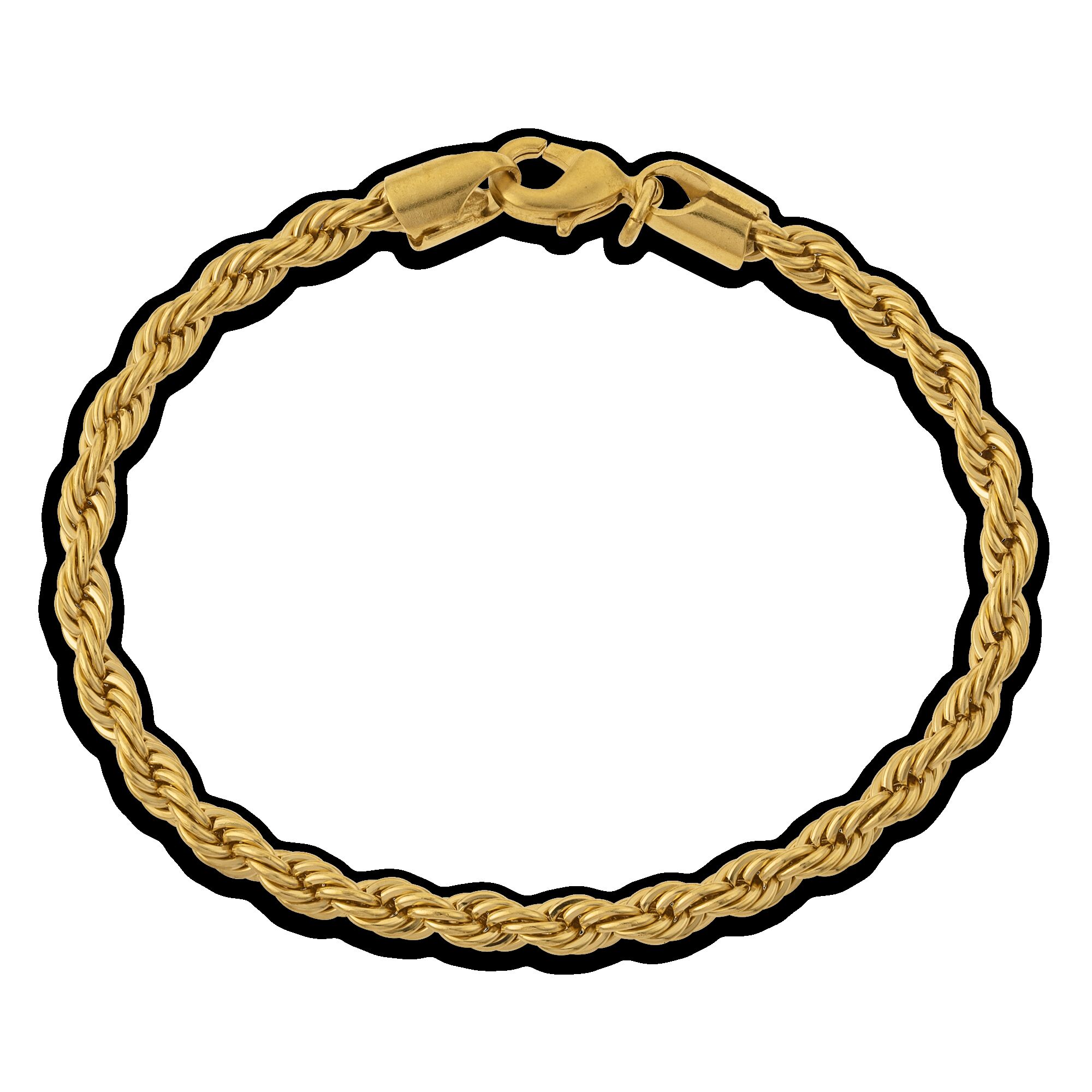 Bracelet chaîne plaqué or 18 cm