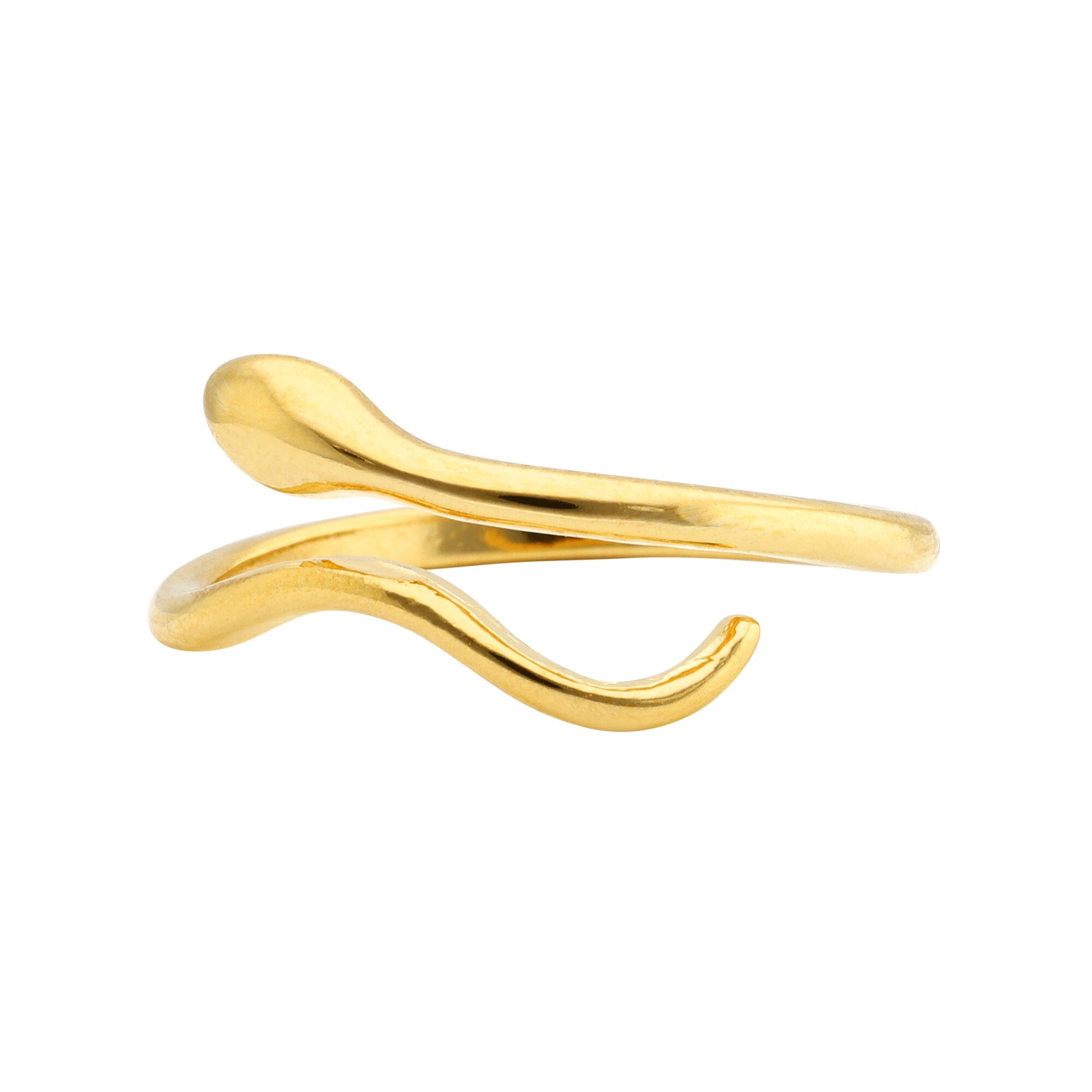 BAGUE DE PIED PLAQUE OR SERPENT