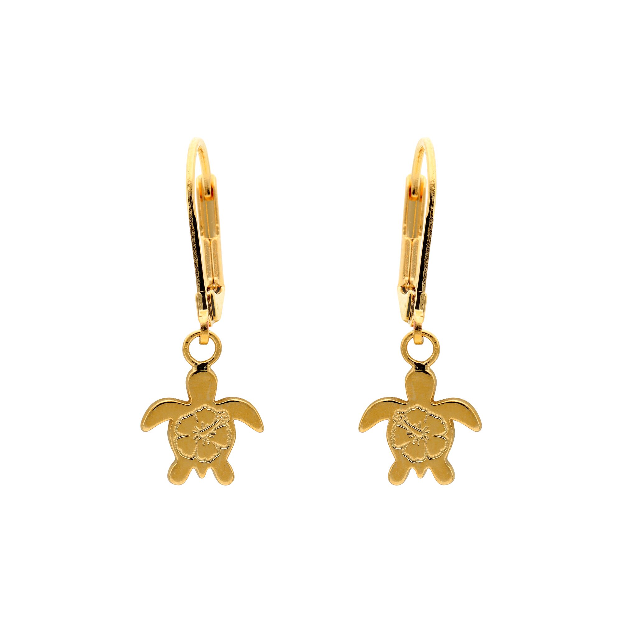 Boucles D'oreilles Dormeuses Tortue – Cristaux Façon Diamant Sur Argent – État Parfait – Occasion