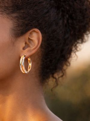 Nos créoles en Or 18 carats 